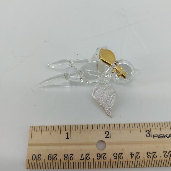 Clear Glass Angel Christmas Ornament Hanging Holiday Wings - Picture 7 of 13